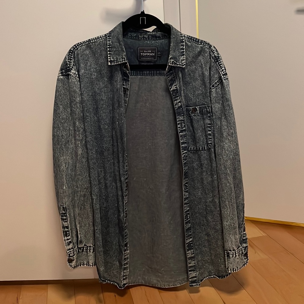 Topman Acid-Wash “denim” shirt